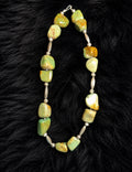 18” Royston and Navajo pearls/melon beads