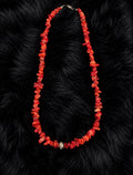 18” Mediterranean coral necklace